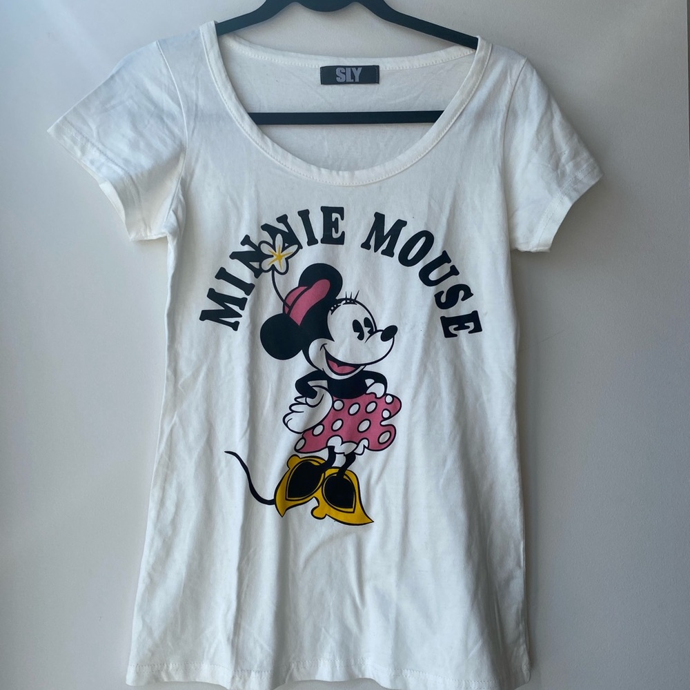 Printed Minnie Mouse Tee